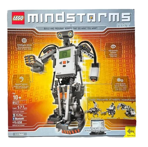 LEGO Mindstorms NXT 8527 Tested Working Incomplete Set w Box 2 Motors 4 Sensors