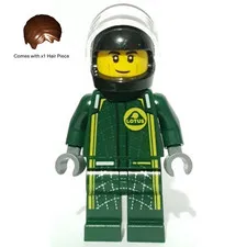 LEGO Speed Champions Lotus Evija Driver Minifigure sc096 Helmet New Genuine