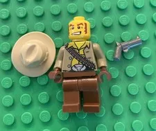 Cowboy - Series 1 LEGO Collectible Minifigure (2010) with Hat & Gun