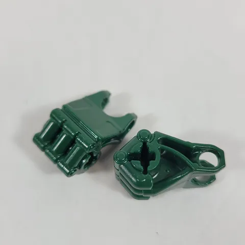 LEGO Hero Factory DARK GREEN Fingers Fist w/ Axle Hole Part Lot Set 64251