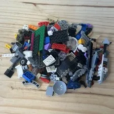 LEGO Multicolor Bulk Mixed Bricks & Pieces Parts Lot, 9.9oz