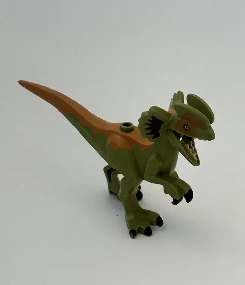 LEGO Dilophosaurus Jurassic World Printed Dinosaur Figure Green/Brown DILO03