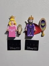 LEGO Disney 100 Sleeping Beauty Minifigure Lot of 2 71038 Aurora Evil Queen