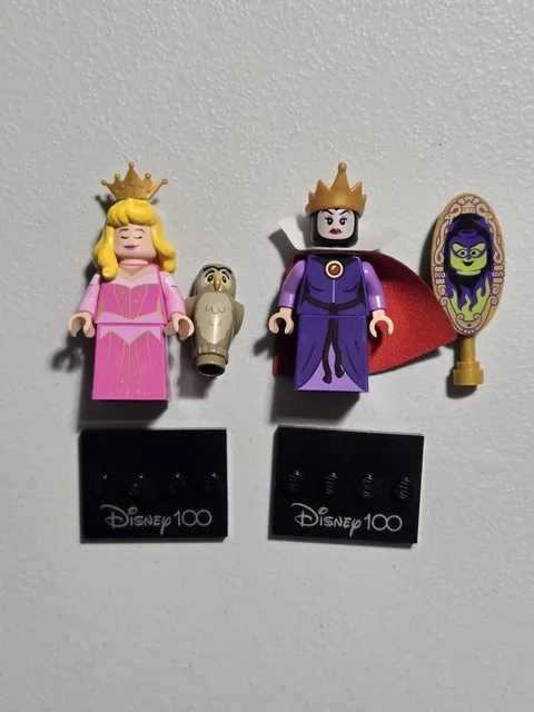 LEGO Disney 100 Sleeping Beauty Minifigure Lot of 2 71038 Aurora Evil Queen