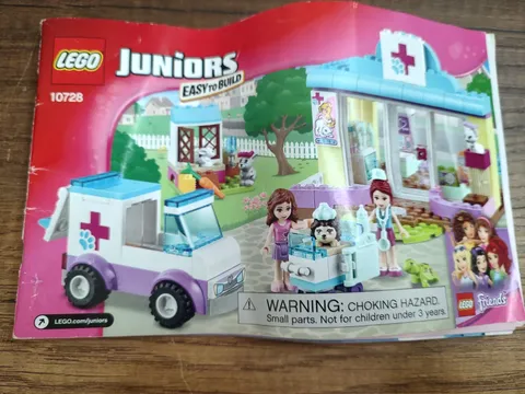 LEGO Juniors Friends 10728 Mias Vet Clinic Instruction Manual Booklet ONLY 2016