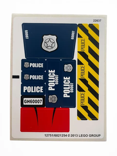 NEW LEGO | Sticker Sheet for Set 60007 City High Speed Chase