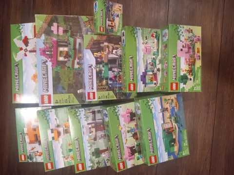 LEGO Minecraft Empty Boxes ONLY Lot 21183 21250 21263 21268 + More Boxes