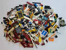 Lot Bulk of 2 Pounds Lego Mixed Random Sizes Shapes Bricks Parts Pieces Themes