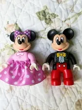 LEGO Duplo Disney Figures Mickey Mouse And Minnie Mouse With Skirt Collectible