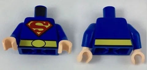 LEGO® Part 973pb2778c01 - Torso Shirt with Red and Yellow Superman 'S' Logo