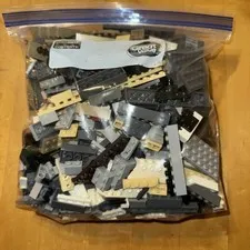 Lego Toy Lot Bulk 2 Lbs Mixed Building Bricks Block Neutral Colors