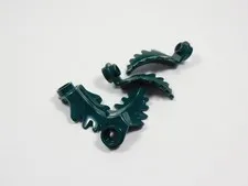 LEGO Lot of 4 Dark Green 1x1 Round w/ Curved Leaf Plants Minifig I2