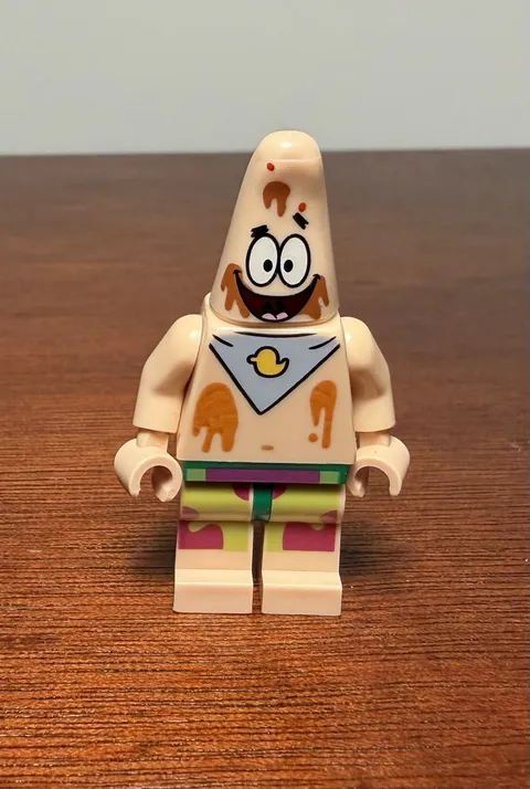 LEGO Spongebob Minifigure - Patrick w/ Bib, Ice Cream Splotches 3816 (bob030)