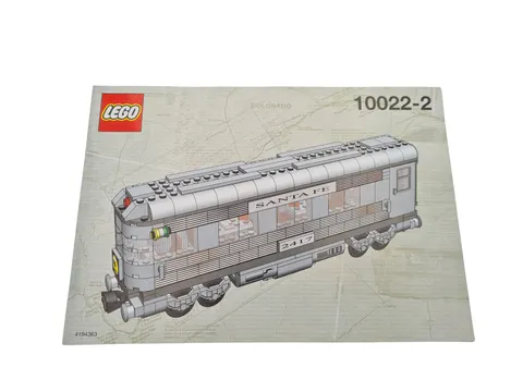 Lego® TRAIN Railway 10022_2 Instructions Santa Fe Waggon Carriage