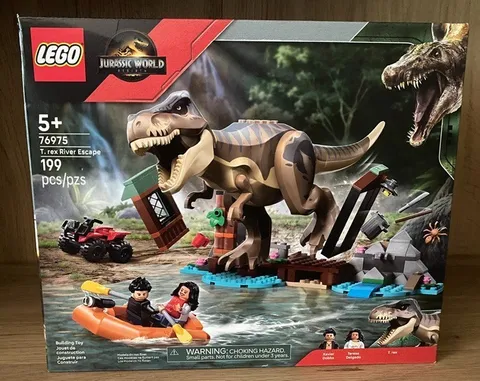Lego #76975 Jurassic World T. rex River Escape 199 pcs New