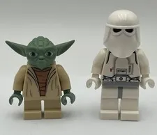 LEGO Star Wars Yoda & Snowtrooper Minifigure Lot Genuine LEGO