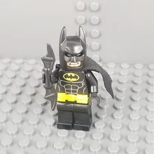 Lego Batman Minifigure with utility belt And Bat-a-rang