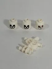 Lego Skeleton Torso And Skulls Loose Pieces 