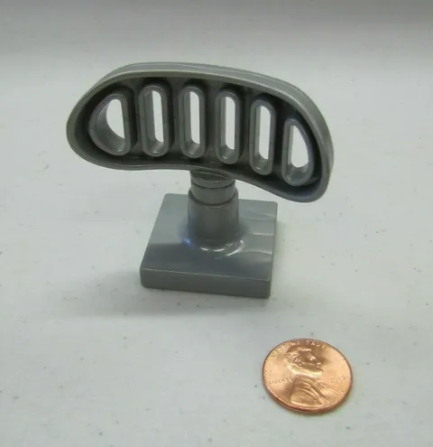 Lego Duplo ALL SILVER SATELLITE DISH RADAR ARRAY Specialty Block Part Airport