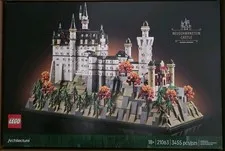 LEGO Architecture Neuschwanstein Castle Collectible Bavarian 21063 Free Shipping