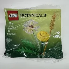 Lego 30701 Botanicals 2025 Field Flowers Set Dandelion 77 Pieces Building New