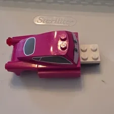 LEGO Cars Pink Vehicle Build w/ Printed Eyes & Windshield Pieces