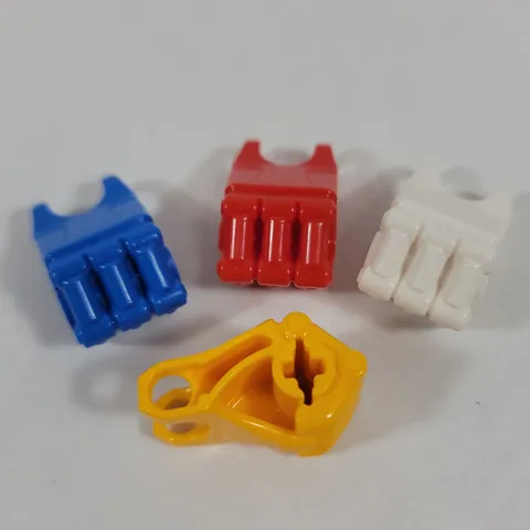LEGO Hero Factory BLUE WHITE ORANGE RED Fingers Fist w/ Axle Hole Part Lot 64251