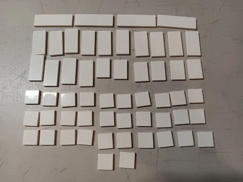 LEGO BULK LOT OF 56 WHITE SMOOTH TILES 2X2 2X3 2X4 2X6