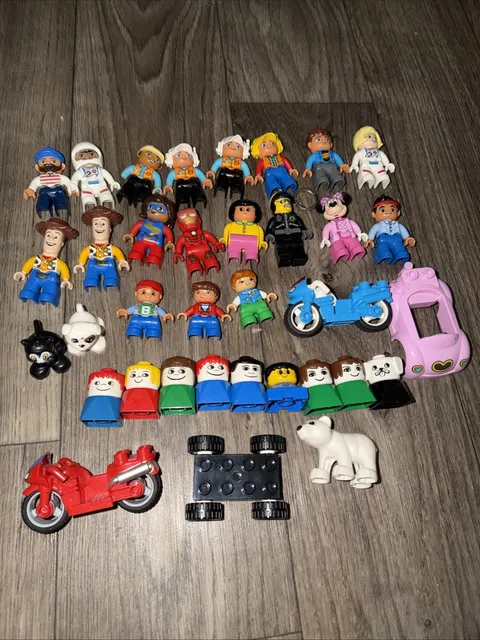LEGO DUPLO 35pc Lot Figures Disney Marvel DC Toy Story Woody Minnie Iron Man