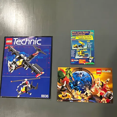 LEGO Technic 8836 Illustrated Instruction Manual Booklet English/French 1995