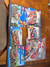 LEGO City Fire Ladder Truck 7208, 60112, 60217 Incomplete