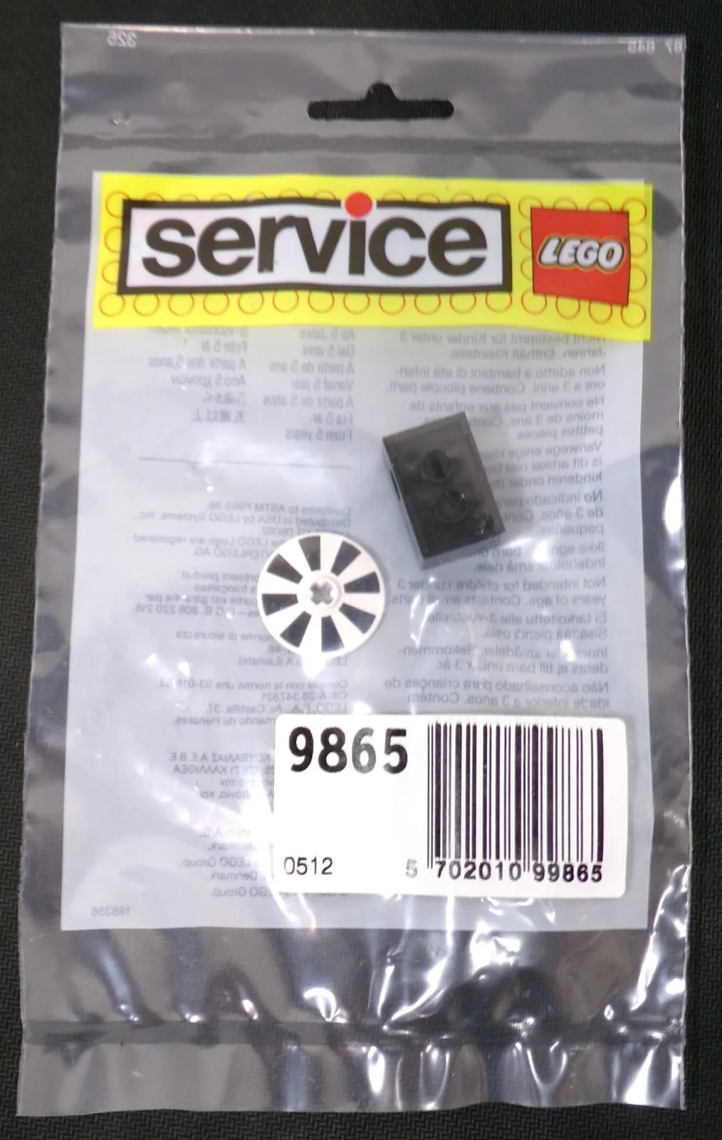 LEGO Vintage 1989 Service 9865 Optosensor Part New Sealed in Bag