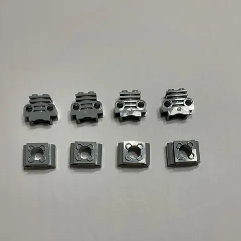 LEGO Technic Engine Cylinder 2850b Light Bluish Gray Lot of 8