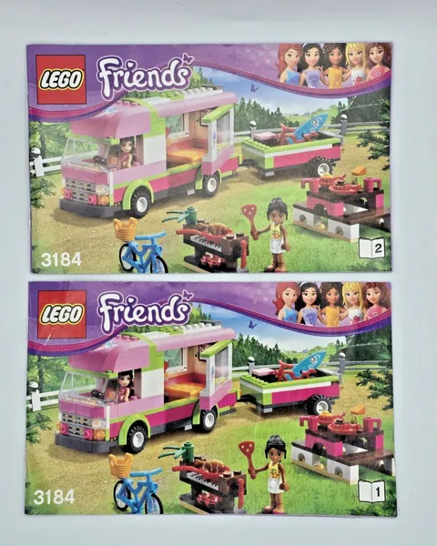 Lego 3184 Friends Adventure Camper Instruction Manuals ONLY  Books 1&2