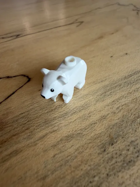NEW LEGO White Polar Bear Baby Cub Animal 3381pb01 Friends 60378