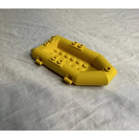 LEGO Boat Rubber Raft Small Yellow Genuine 30086c01 - Vintage