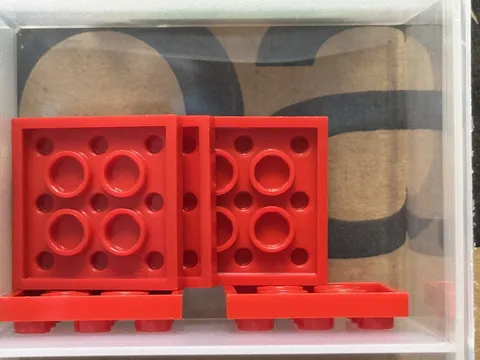 LEGO Parts - Red Plate 3 x 3 - No 11212 - QTY 5