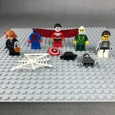 LEGO MARVEL Avengers Hydra Minifigure Accessory Lot Black Widow Falcon Spiderman