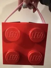 DISCONTINUED  Target X LEGO Box with Handle Storage Container, Plastic, Red/Pink