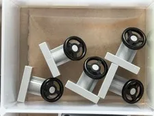 LEGO Parts - Light Bluish Gray Vehicle Steering Stand 1 x 2 - No 3829c01 - QTY 5