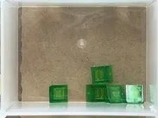 LEGO Parts - Trans-Green Slope 30 1 x 1 x 2/3 - No 54200 - QTY 5