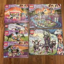 Lot W 6 LEGO Friends/Elves Instructions Book 41130 41180 41129 41171 41111 41127