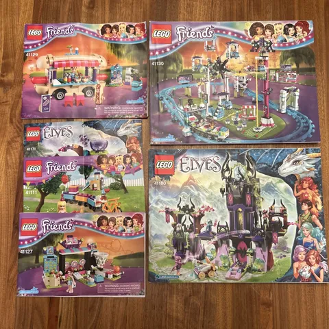 Lot W 6 LEGO Friends/Elves Instructions Book 41130 41180 41129 41171 41111 41127