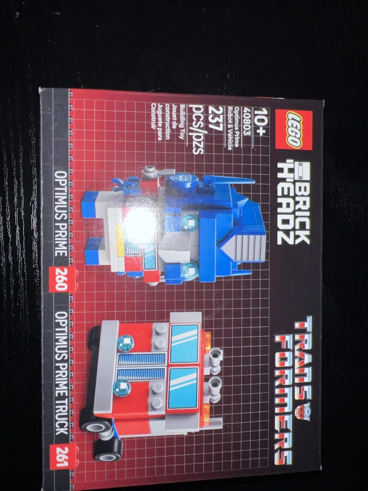 LEGO Brickheadz 40803 Transformers Optimus Prime Robot & Vehicle Brand New