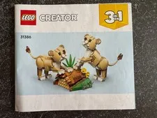 31386 LEGO INSTRUCTION BOOK ONLY Majestic Lion Cubs baby Creator