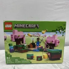 Sealed LEGO Minecraft 21260; The Cherry Blossom Garden NEW, Box torn see images.