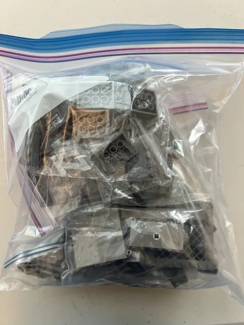 LEGO Dark Grey Pieces 1lb Bulk Lot