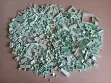 LEGO BULK LOT OF 740 LIGHT AQUA BRICKS  PLATES TILES & SPECIALTY PIECES