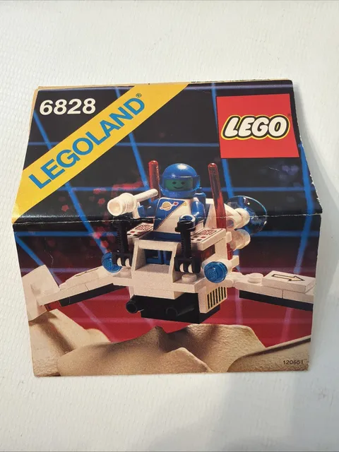 Vintage 1988 LEGO Legoland Space 6828 Twin-Winged Spoiler Instruction Manual 