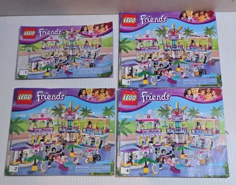 Lego FRIENDS 41058 Heartlake Shopping Mall Instruction Books 1, 2, 3 and 4